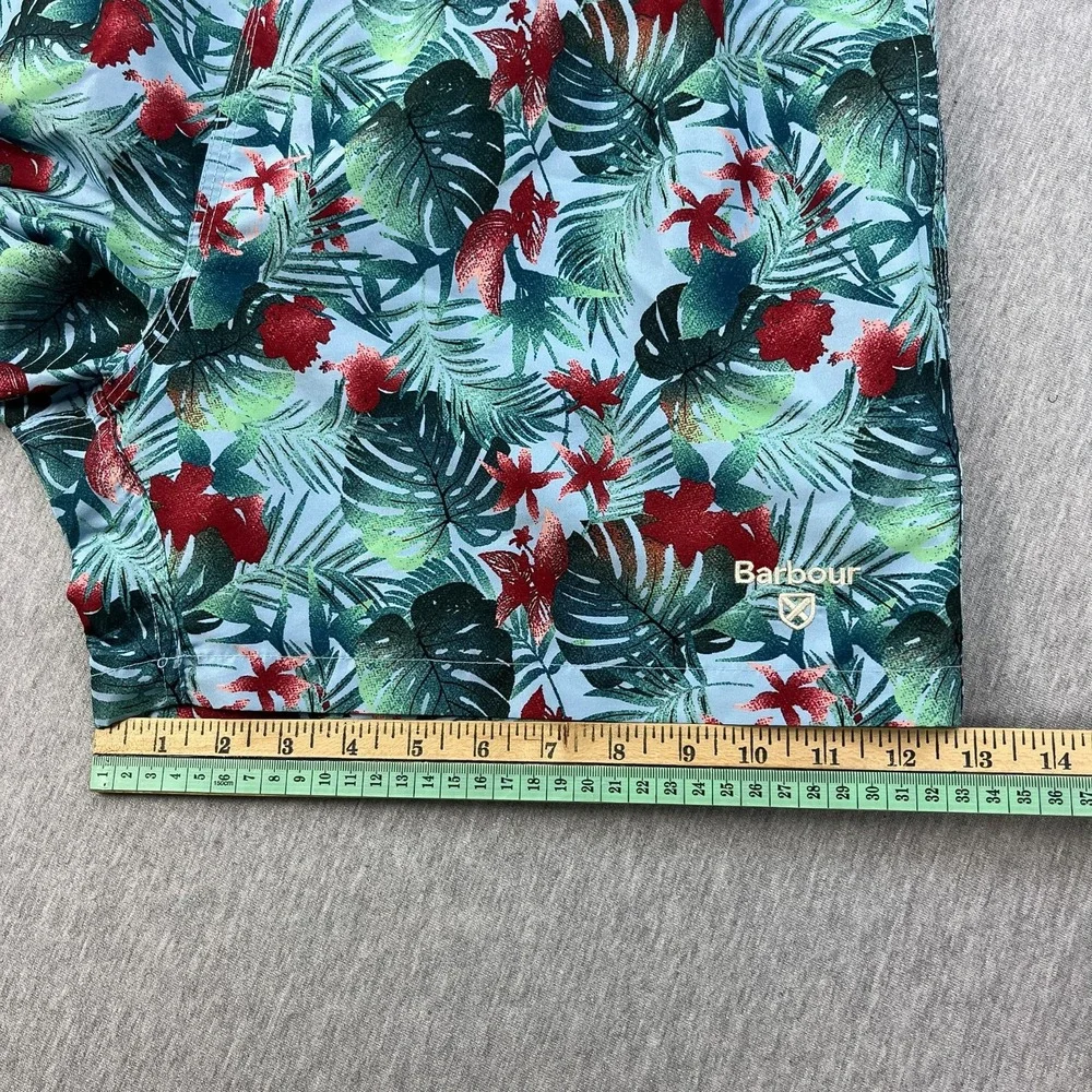 Barbour Swim Trunks Mens XL Blue Floral Tropical Beach 5